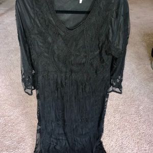 Roolee Nora Lace Dress in Black